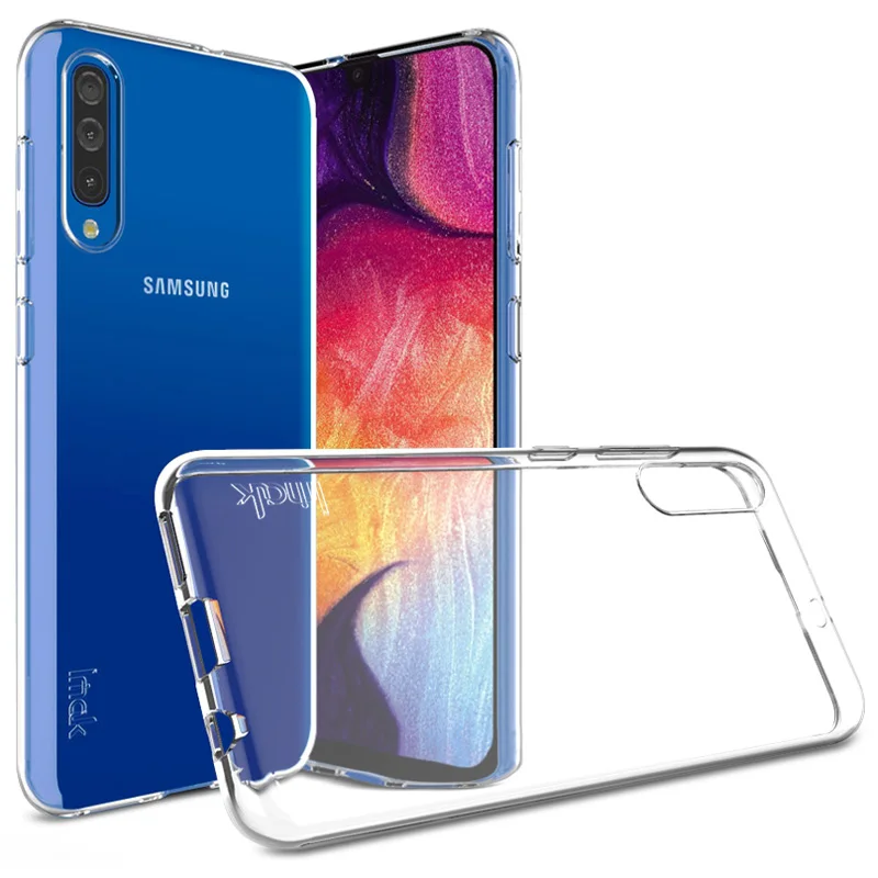 IMAK UX-5 Кристалл Etui для Coque samsung A50 Чехол samsung A70 чехол Galaxy A7 A20 A30 A30s A50s чехол для samsung A20 чехол - Цвет: Прозрачный