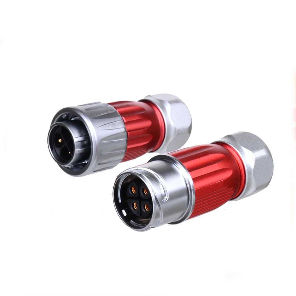 

M20 Quick Rotary Lock 2 3 4 5 7 9 12 Pin Cable Wire Electric Connector Metal Shell Circular Waterpoof Automotive Power Adapters