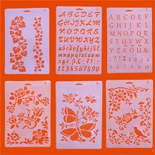 1 шт. Алфавит английские буквы DIY трафареты для наслоения шаблон для рисования бабочка цветок раскраска для скрапбукинга шаблон для тиснения карты 1 шт. Алфавит английские буквы DIY трафареты для наслоения шаблон для рисования бабочка цветок раскраска для скрапбукинга шаблон для тиснения карты