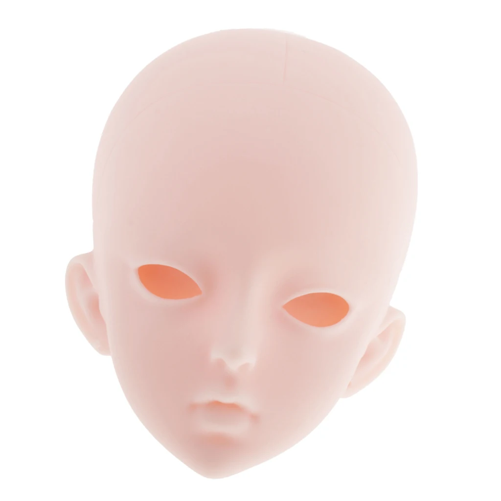 Plastic Female Girl Doll Head Mold Sculpt for 60cm 1/3 BJD Doll Body Parts