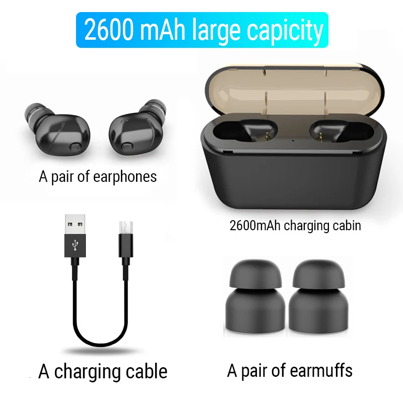 X16 TWS, Bluetooth 5,0, беспроводные наушники, водонепроницаемые, с кнопкой поддержки, 3D, стерео звук, наушники-вкладыши с микрофоном для телефона