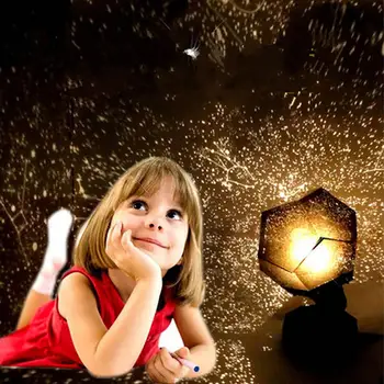 

Star Light Four Seasons Starry Projection Lamp Battery Powered Sleeping Light Gift for Kids 35P