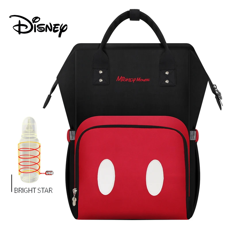 Сумка для подгузников disney, Большая вместительная сумка для подгузников с Микки Маусом, сумка для подгузников для мам, рюкзак для путешествий, подвесная сумка для детской коляски - Цвет: 11