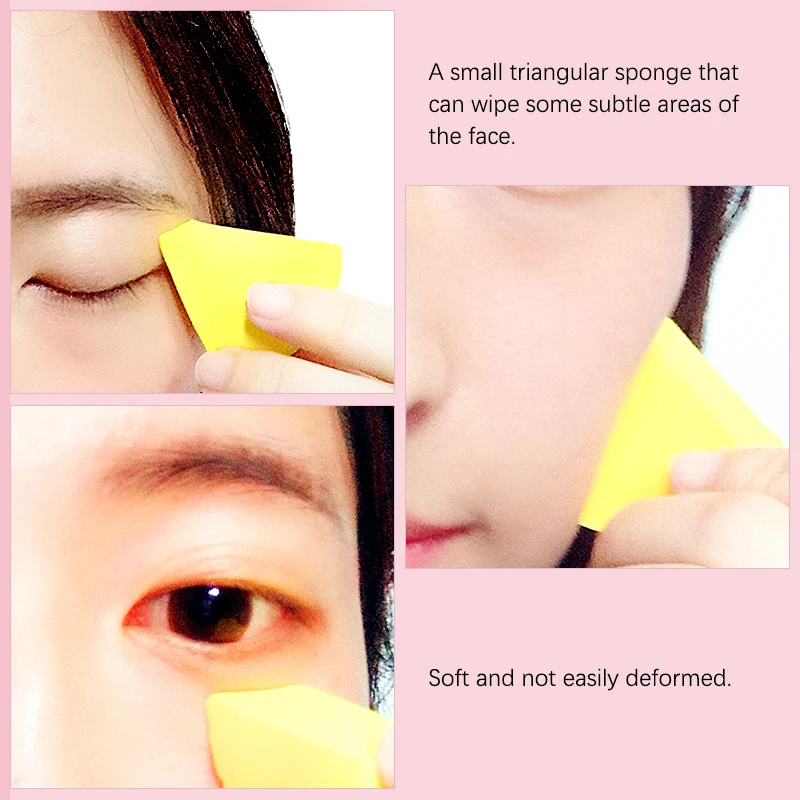 20/50Pcs Fan Shaped Puff Triangle Makeup Blender Morandi Color Liquid Foundation Powder Wet and Dry Sponge Beauty Tools