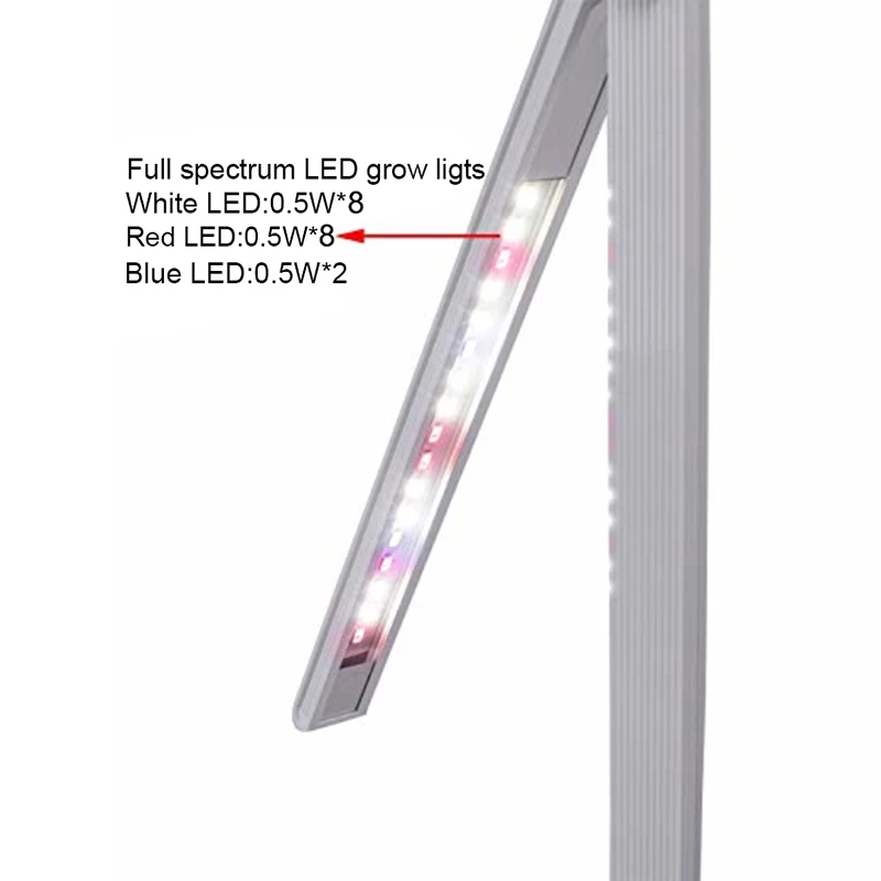 Smart Herb Garden Kit Led Grow Light Hydroponic Growing Multifunction Desk Lamp Garden Plants Flower Hydroponics Grow Tent Box(E