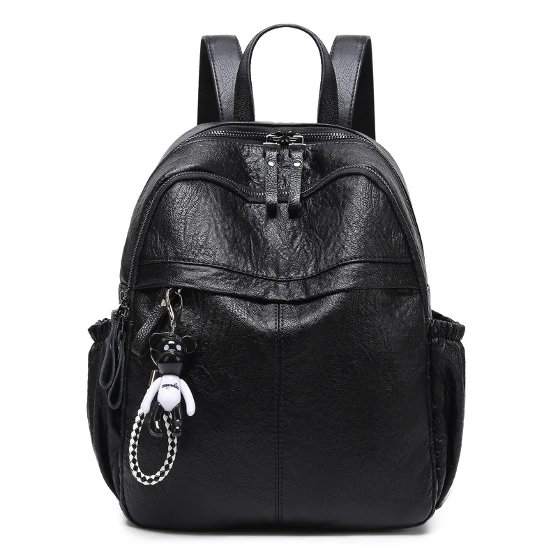 

Backpack Women Daypack High Quality Shoulder Bags For Teen Girls Fashion Leather Backpacks Rucksack Cowhide Female Travel C1138