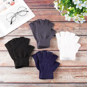 

4Pairs Winter Gloves Men Women Fingerless Warmer Mitten Knitted Work Gloves Outdoor Shopping Hand Guantes luvas handschoenen