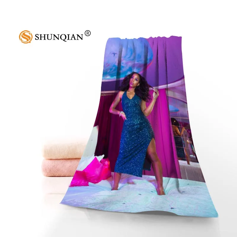 Custom Kelendria Kelly Rowland 35x75cm Face Towels Facecloth Bamboo Fiber Washcloth Quick drying Sports Towel - Цвет: 17