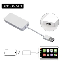 SINOSMART Bluetooth беспроводной Смарт ссылка Apple CarPlay Android Авто Мини USB ключ/палка для Android навигационный плеер