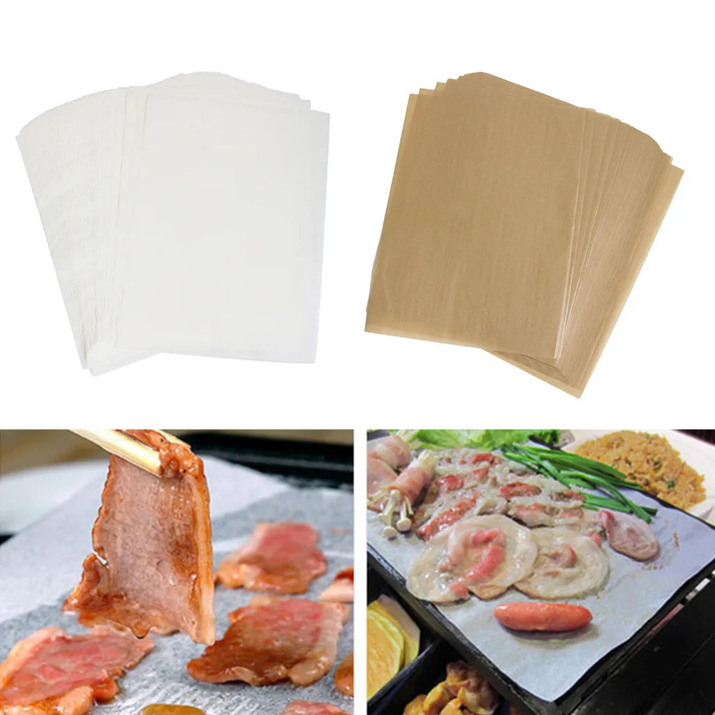 Kitchen Silicone Greaseproof Paper Sheets Baking Parchment Cookware Dining New