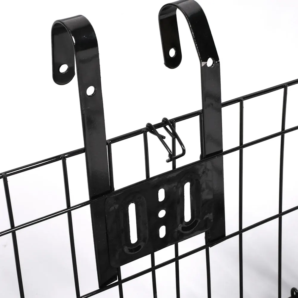 Bicycle Basket Cycle Baggage Bag Bike Iron Foldable Rear Front Handlebar Cycling Cycling Bar