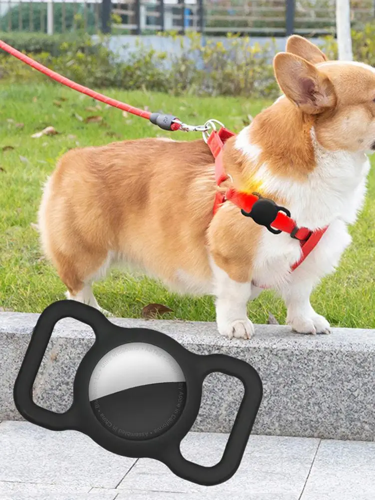 Gps locator Protective Airtag Case for Airtags Tracking Silicone Case for Pet Dog Cat Soft Anti-loss Apple Airtags Cover key finder anti lost tracker anti lose tracker item locator anti lost locator key chain locator