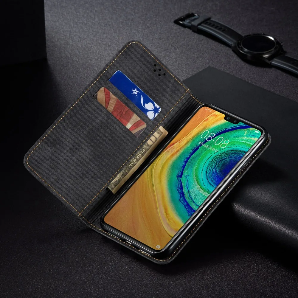 Чехол для huawei mate 30 Lite, кожаный чехол-книжка для huawei mate 30 Pro, чехол для телефона, чехол на магните, чехол-подставка