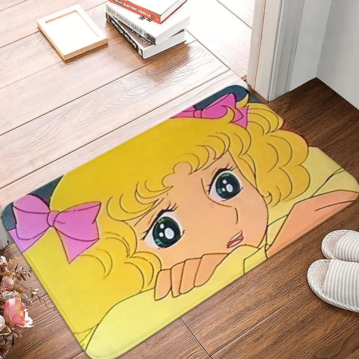 Candy Candy Anime Manga Tappetino Per Porte Camera Da Letto Moderna Ingresso Pavimento Tappeto Balcone Tappeto Tappetino Anni 80 Cult Color Art Decora