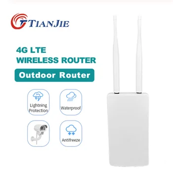 TIANJIE Outdoor 4G/LTE WiFi Router Wireless WAN/LAN Port Wifi AP Sim Card Slot wifi Hotspot Waterproof CPE Router Modem Dongle 1