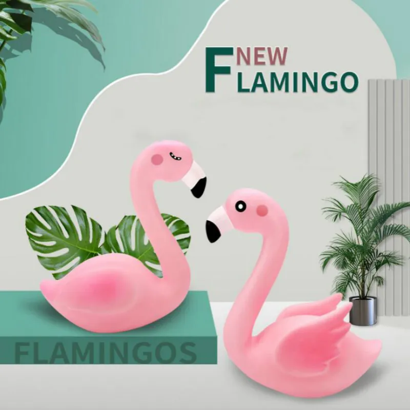 1pc Flamingo Pink Goose Baking Decoration Happy Birthday Cake Tools Holiday Party Wedding Dessert Table Vinyl Crafts | Дом и сад