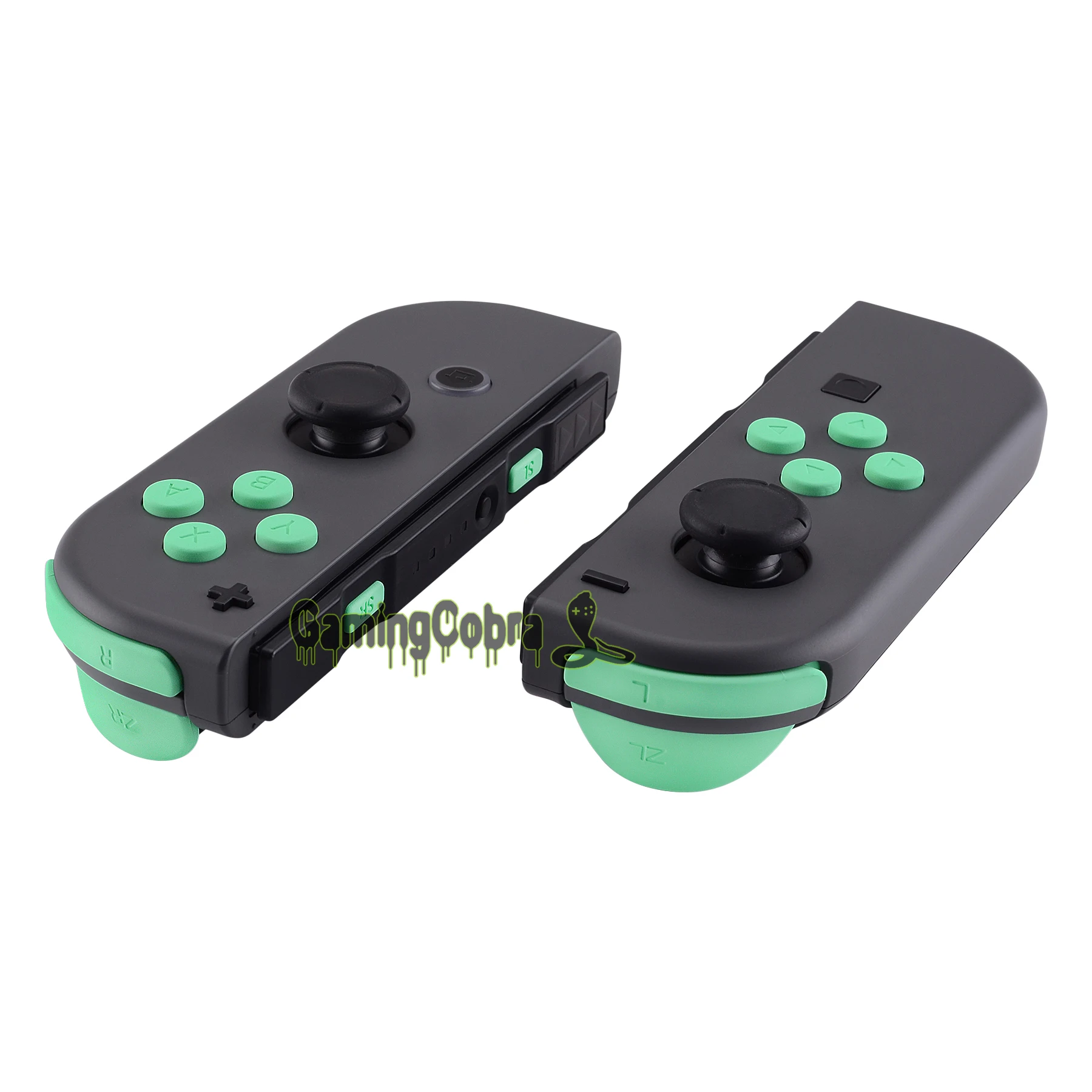 

Soft Touch Mint Green Repair ABXY Direction Keys SR SL L R ZR ZL Trigger Full Set Buttons w/ Tools for Nintendo Switch Joy-Con