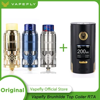 

Vapefly Brunhilde Top Coiler RTA 8ml Capacity with Surrounding Top Airflow Dual Coil Building fit Kriemhild 200W TC Box Mod
