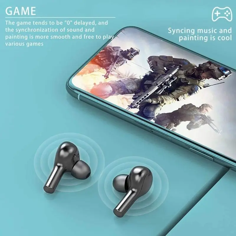 TWS Earphone with 2000mAh Charging Case IPX7 Waterproof Ear Buds Mini Wireless BT 5 0 Earbuds Touch Control LCD Display PK I12