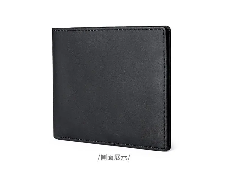 First layer leather men's wallet short men's leather casual wallet ultra-thin wallet wallet