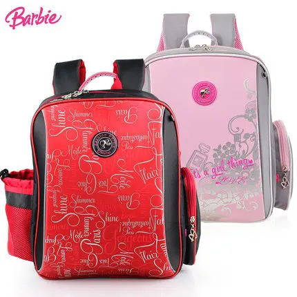 

Schoolbag for Elementary School Students 1-3 Grade Barbie Girls Burden Relieving Relaxation Spine-Shoulder CHILDREN'S School Bag