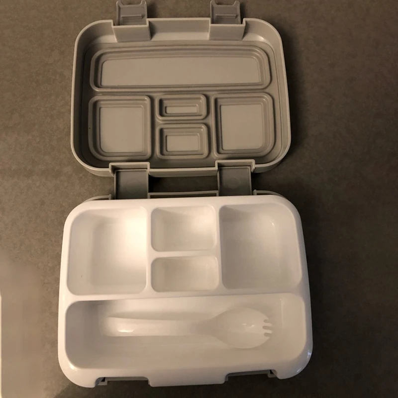 Ланч-бокс, портативный, несколько сеток, Bento box, школьная, Студенческая, детская посуда, портативный контейнер для хранения еды, герметичный, для пикника
