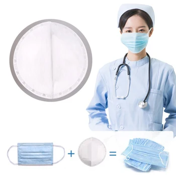 

10pcs Ear Loops Pollution Mask + 50pcs Mas ks Gasket Pads Replacement 10pcs 3 Layers Disposable Face Mas ks Mouth Protect
