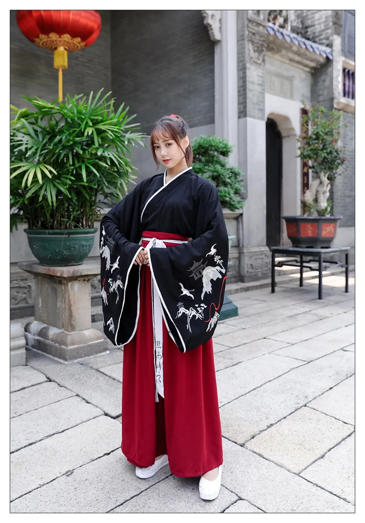 Hanfu для мужчин Китайский народный танцевальный костюм династии Тан представление одежда женщин Древние Традиционные сценические наряды пары DN4896