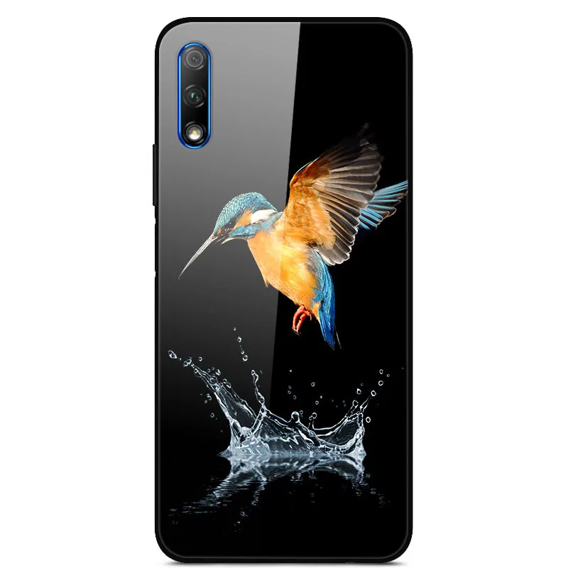 Для huawei Honor 9X чехол, силиконовый бампер, жесткий, закаленное покрытие для huawei Honor 9X x9, китайская версия, стеклянный чехол Honor9X 9 X Funda
