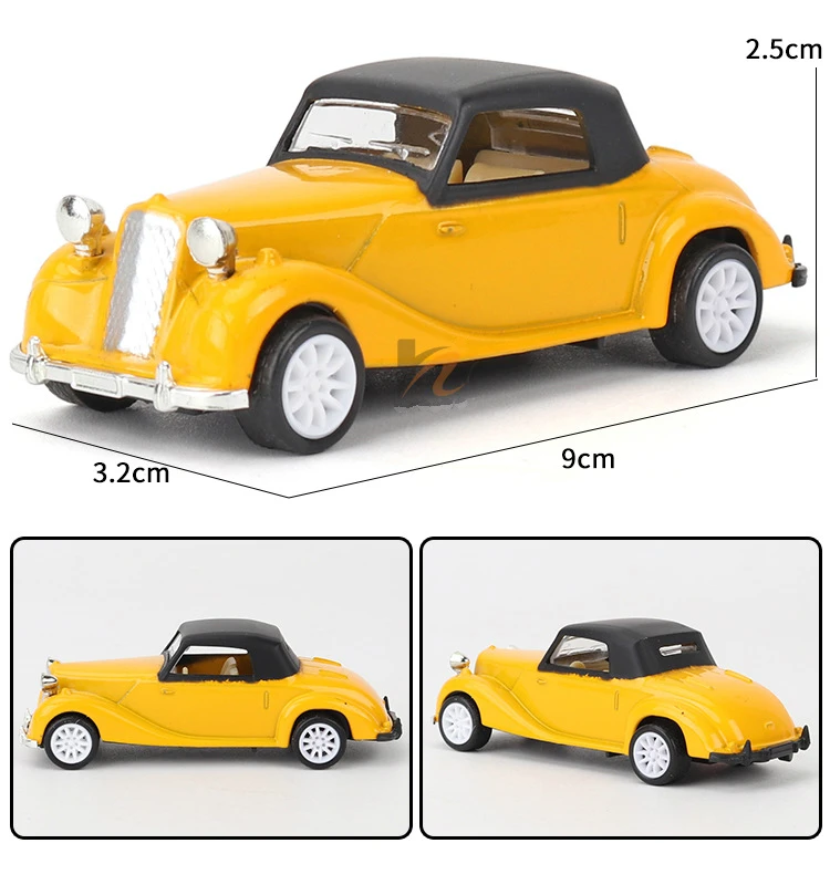 Детский игрушечный автомобиль костюм 1: 64 детские игрушки маленький сплав автомобиль ретро-автомобиль 8 шт./компл. оттяните назад с игровой коврик