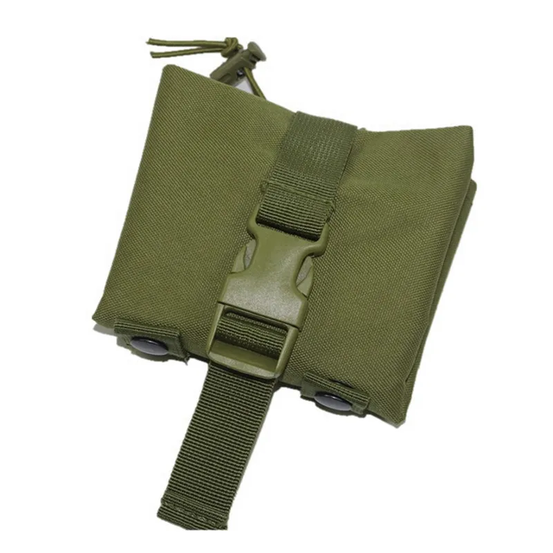 Складная тактическая Сумка военный Molle Drop Dump Pouch EDC гаджет 600D поясная сумка на пояс для отдыха на природе, охоты - Цвет: Olive Drab