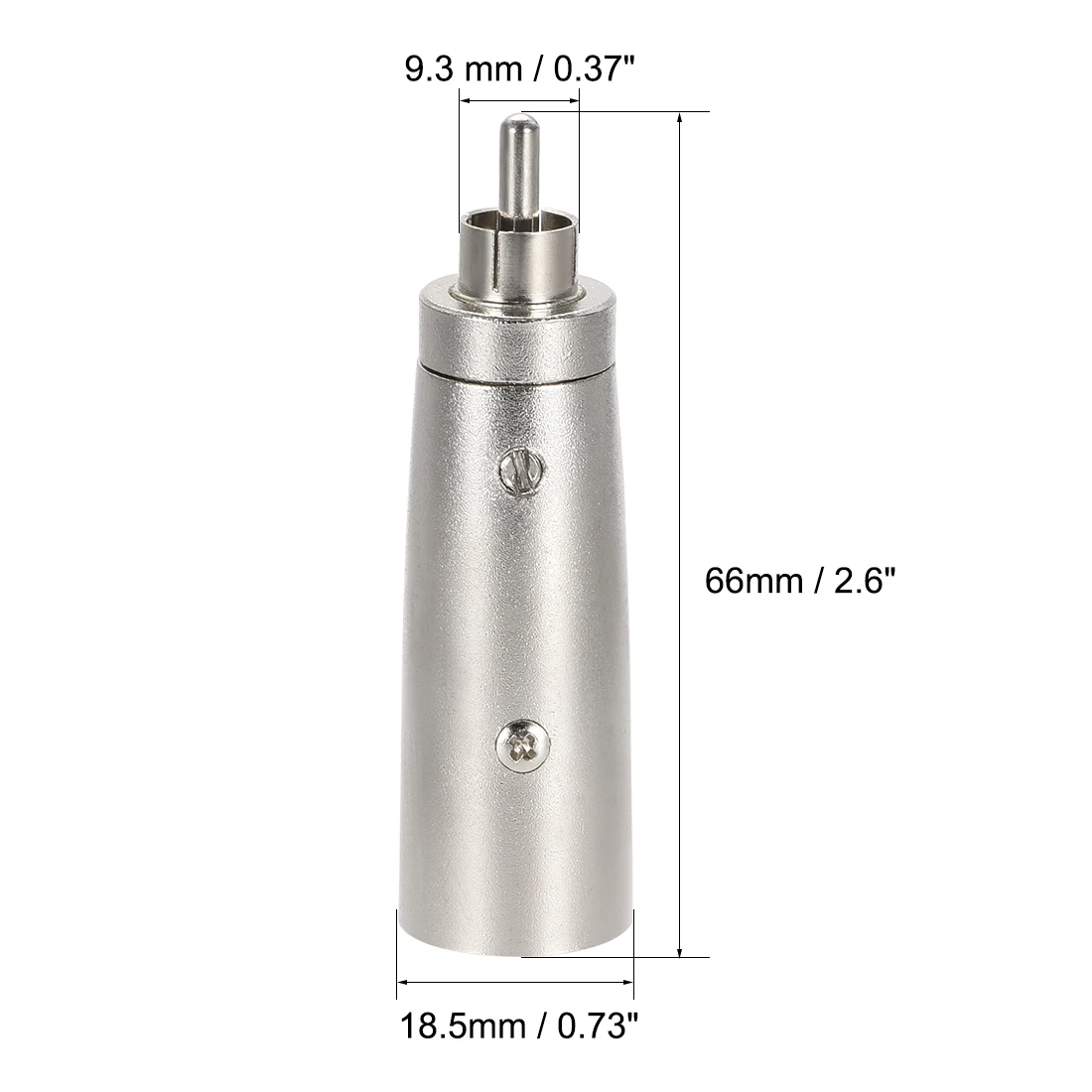 

uxcell XLR to RCA Adapter,Gender Changer - XLR M to RCA M 4pcs