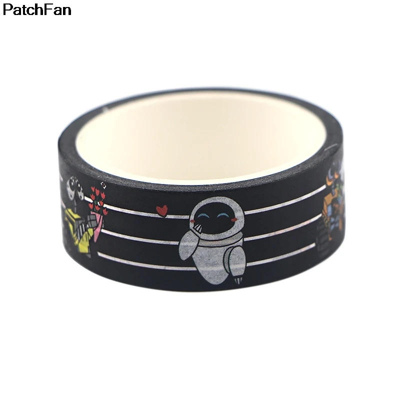 20 шт./лот Patchfan робот фильм стены E альбом книга DIY Скрапбукинг дети клей васи маскирующая Лента Печатный узор стикеры A2677