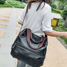 Женские сумки на плечо черного цвета, женская большая сумка-хобо, большая роскошная сумка для дам, повседневная сумка-тоут, Ретро стиль, Vantage, кожаная сумка для рук