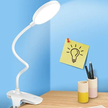 

Flexible USB Led Desk Light Rechargeable Clip-On Table Lamp Eye Protect Room Reading Light Make Up Lamp Nightlight