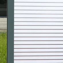 Жалюзи полоса шаблон стеклянная пленка статическая цепляется защита конфиденциальности перерабатываемый матовый мульти-размер оконное покрытие 23,6" by78. 7"
