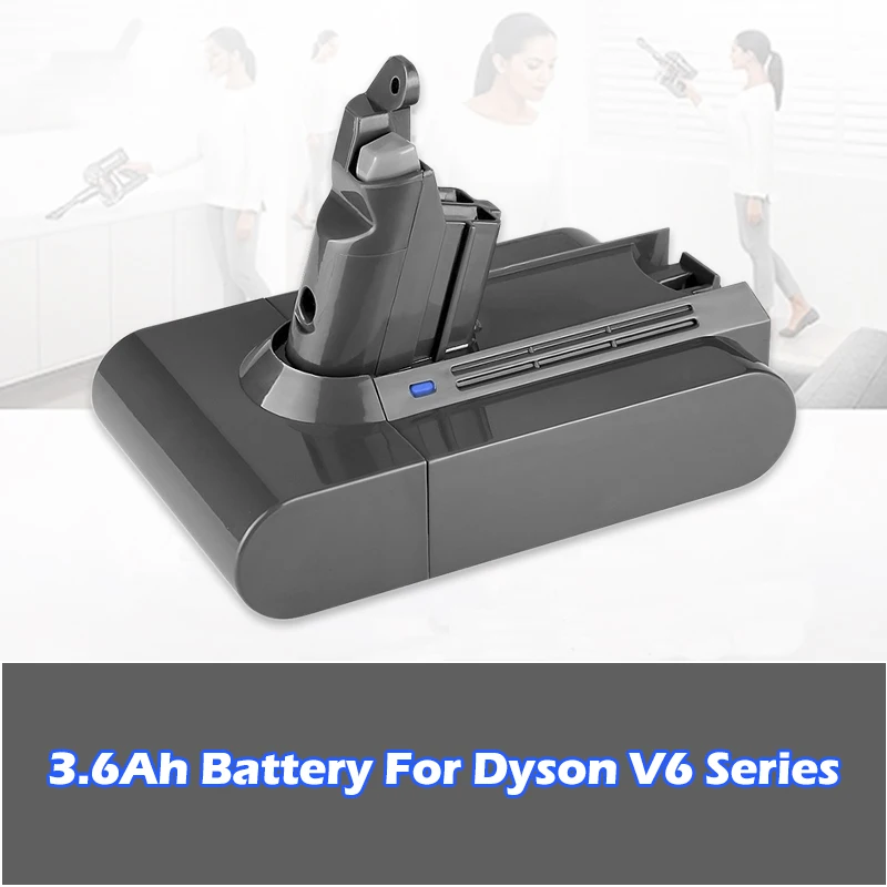 Сменный аккумулятор для пылесоса Dyson 3600 мАч V6 21 6 в литий ионный DC59 DC58 DC61 DC62 Animal DC72
