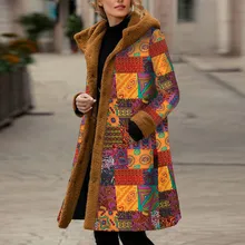 Женские зимние куртки, большие размеры, плюш, длинный рукав, осень, тонкие парки, 4xl, 5xl размера плюс, Осеннее длинное пальто с капюшоном# J30