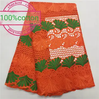

African Swiss voile lace in Switzerland embroidery stones Nigerian lace fabrics high quality cotton polish dry lace ! HL202519