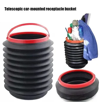 

Auto Round Leak-proof Folding Storage Bin Car Portable Telescopic Trash Can Mini Household Outdoor Retractable Water Bucket b88