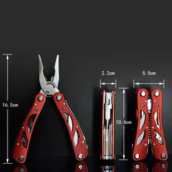 Vehicle Emergency Multipurpose Camping Steel Knife Tool Pliers Survival Screwdriver Folding Outdoor Repair Stainless Tactical Fo