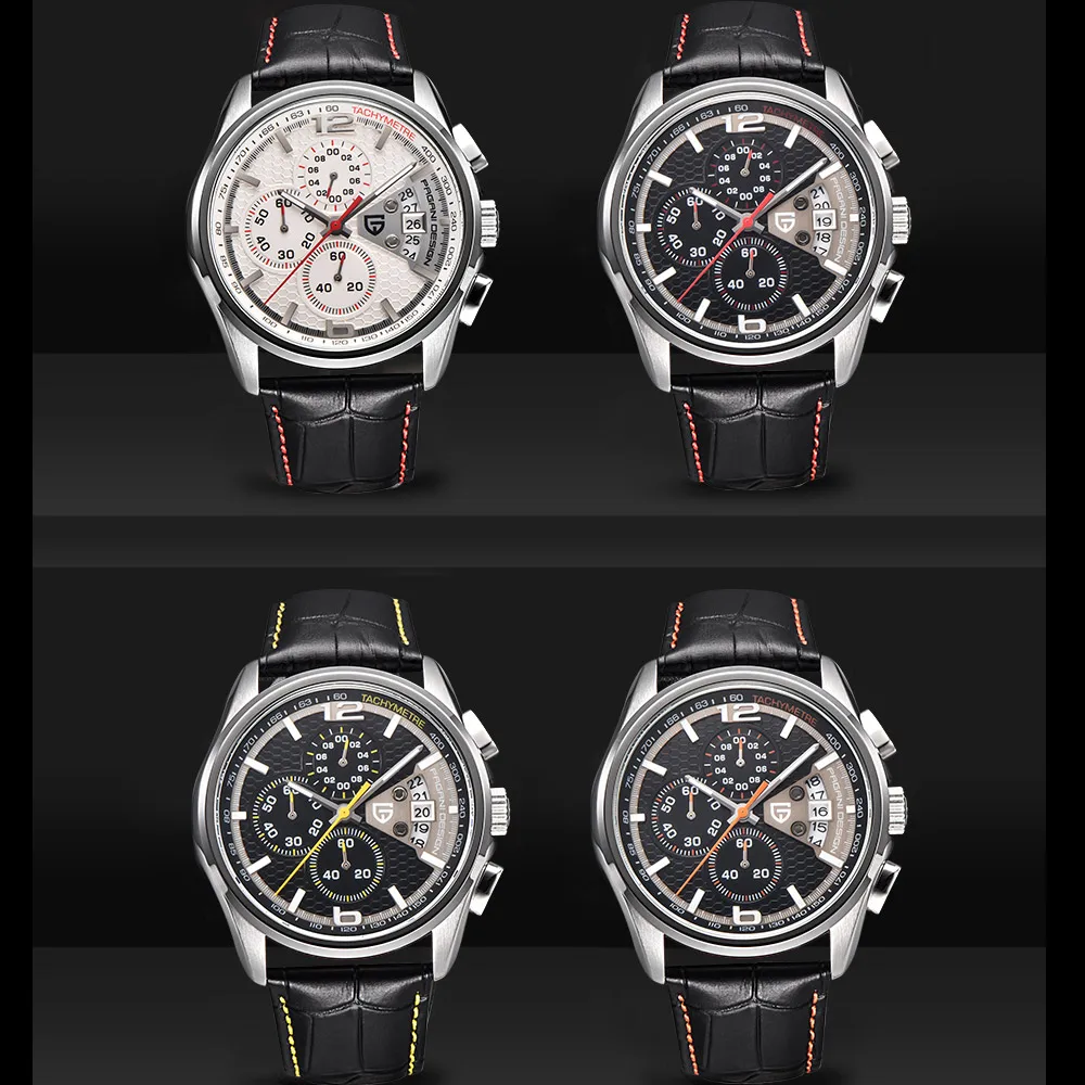 รูปสินค้า นาฬิกาผู้ชาย PAGANI DESIGN ควอตซ์โครโนกราฟกันน้ำ