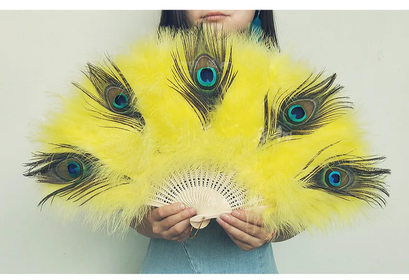 Lot De 2 Éventails En Plumes D'Autruche - 90 Cm Déployés, Pliables, Pour Danse Et Décoration (Couleur Rouge)