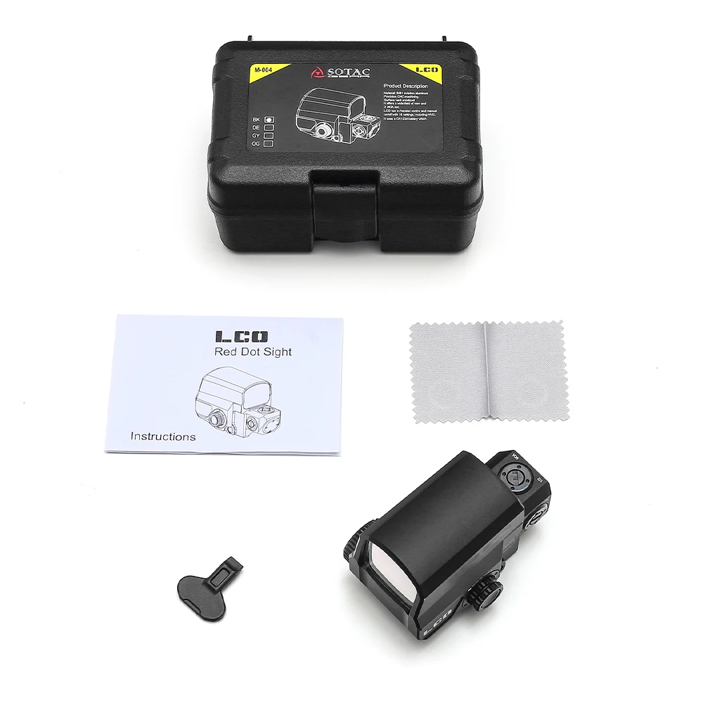 Red Dot Sight Holographic Tactical Reflex Fit 20mm Rail Mount for Hunting