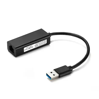 

USB 3.0 to RJ45 10/100/1000Mbps Gigabit High Speed RJ45 Ethernet LAN Network Adapter Chipset Black for Nintendo Switch