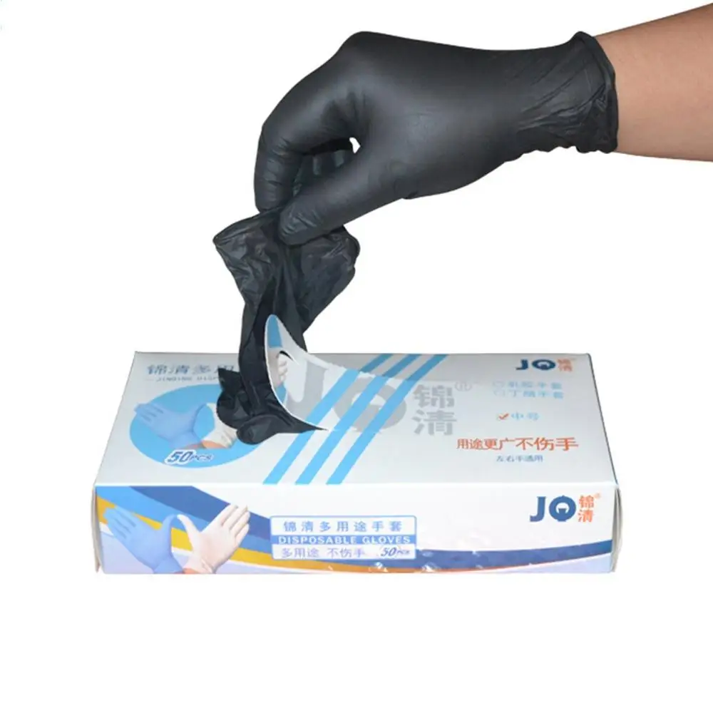 

50 Pairs Disposable Latex Gloves Electronic Laboratory Gloves Disposable Working Gloves Reusable Gloves