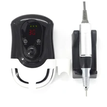 30000 об/мин портативный шлифовальный станок для ногтей, электрический набор сверл для ногтей, Профессиональный Аккумулятор, портативные Инструменты для педикюра, маникюра