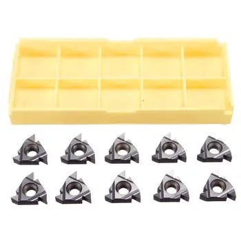 

10PCs/Set Carbide Threading Insert16ER AG55 Carbide Threading Inserts For Steel Stainless Steel Turning Tool
