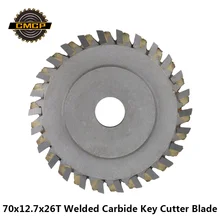 CMCP 70x12,7x26 T сварное твердосплавное лезвие для ключей, горизонтальный станок для изготовления ключей, дисковая пила, ключ, фреза
