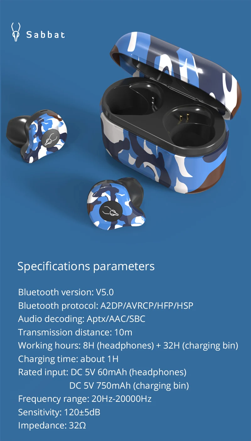 Bluetooth 5.0 Suporte À Prova D' Água